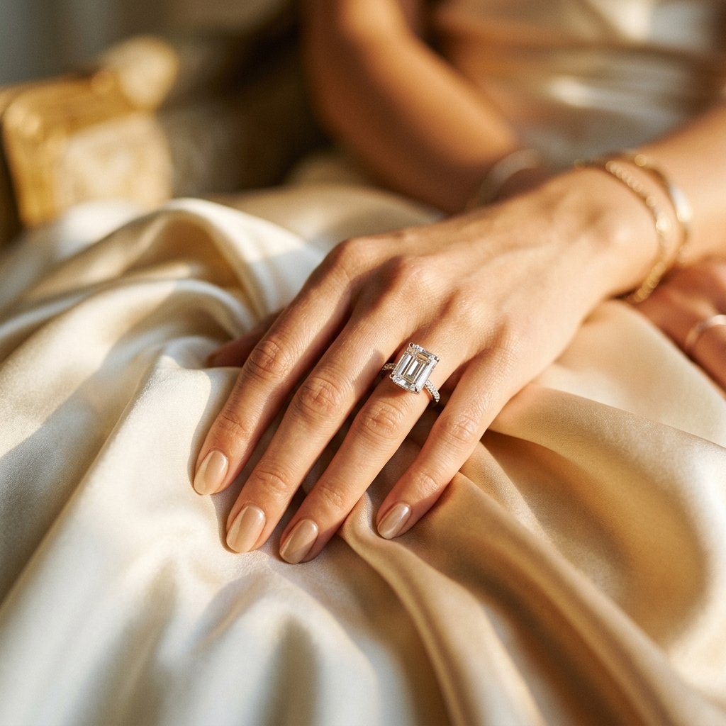 Aura Emerald Ring